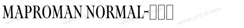 MapRoman Normal字体转换